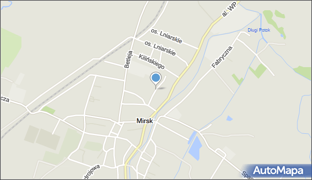 Mirsk, Kwiatowa, mapa Mirsk