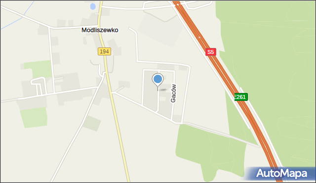 Modliszewko, Kwiatkowskiego Wojciecha, mapa Modliszewko