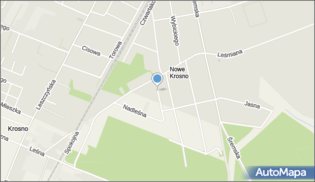 Mosina powiat poznański, Kwiatowa, mapa Mosina powiat poznański