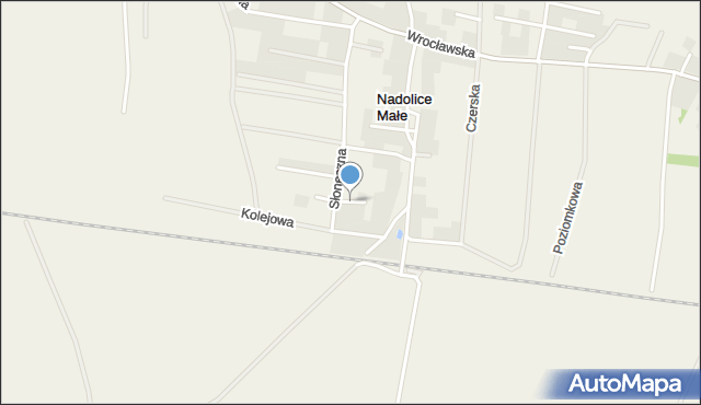 Nadolice Małe, Kwiatowa, mapa Nadolice Małe