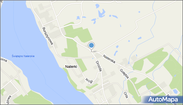 Naterki, Kwarcowa, mapa Naterki