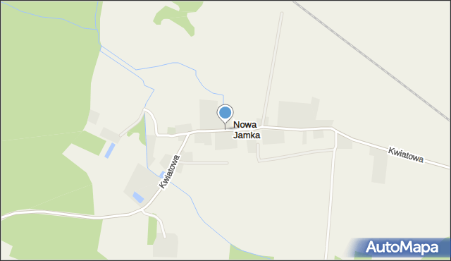 Nowa Jamka, Kwiatowa, mapa Nowa Jamka