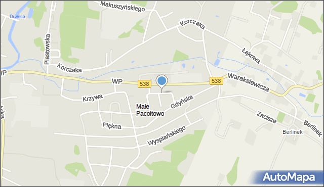 Nowe Miasto Lubawskie, Kwiatowa, mapa Nowe Miasto Lubawskie