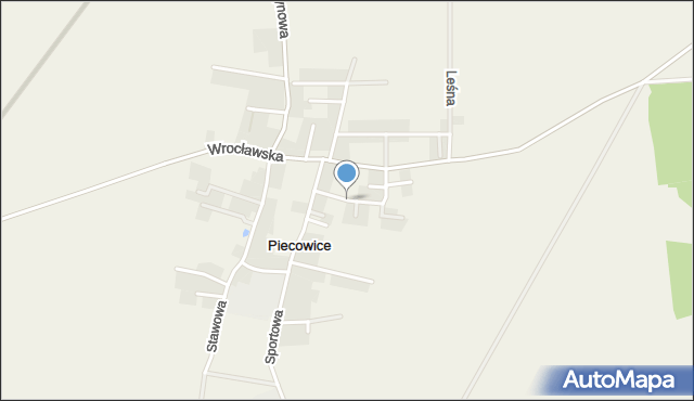 Piecowice, Kwiatowa, mapa Piecowice
