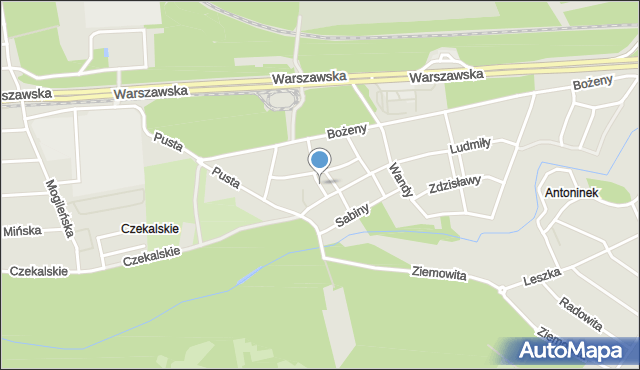 Poznań, Kwiryny, mapa Poznania