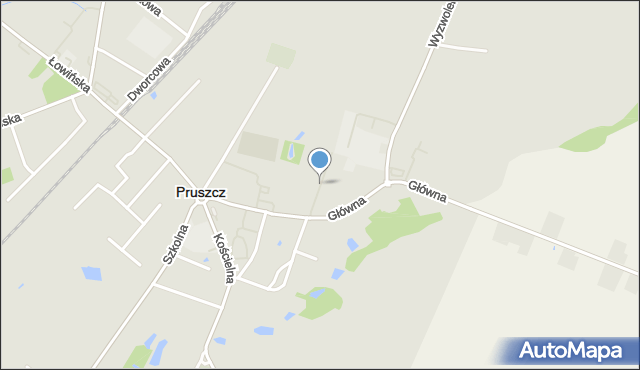 Pruszcz powiat świecki, Kwiatowa, mapa Pruszcz powiat świecki