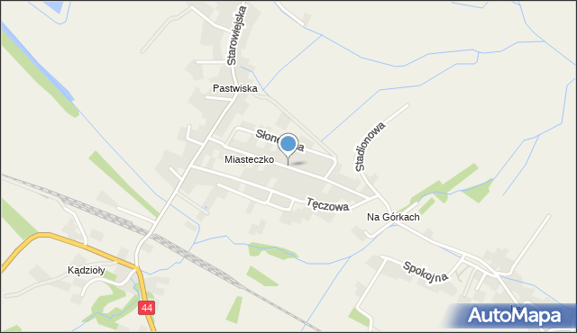 Ryczów gmina Spytkowice, Kwiatowa, mapa Ryczów gmina Spytkowice