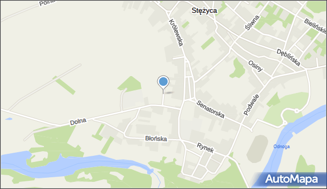 Stężyca powiat rycki, Kwiatowa, mapa Stężyca powiat rycki