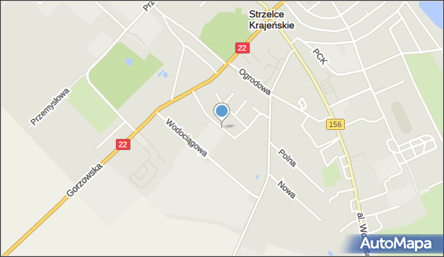 Strzelce Krajeńskie, Kwiatowa, mapa Strzelce Krajeńskie