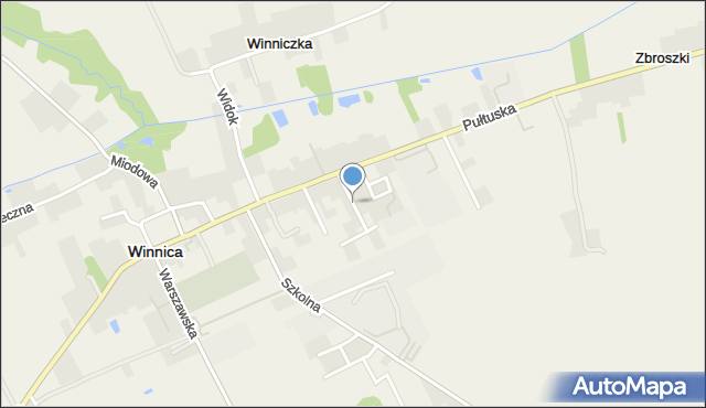 Winnica powiat pułtuski, Kwiatowa, mapa Winnica powiat pułtuski