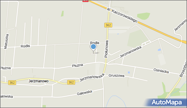 Wrocław, Kwoczka Pawła, mapa Wrocławia