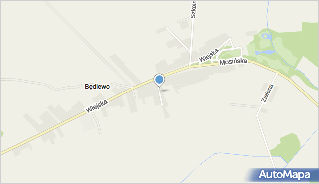 Będlewo, Łąkowa, mapa Będlewo