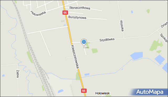 Bielsk Podlaski, Lazurowa, mapa Bielsk Podlaski