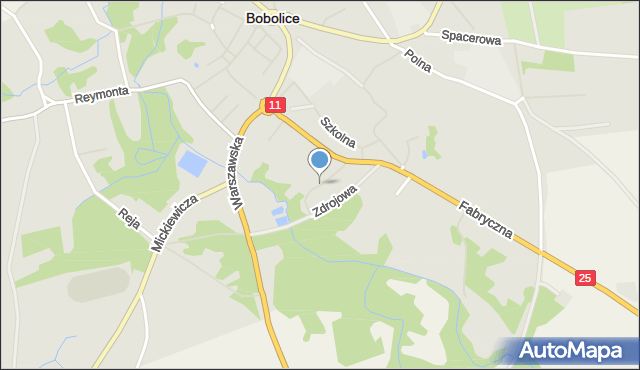 Bobolice powiat koszaliński, Łąkowa, mapa Bobolice powiat koszaliński