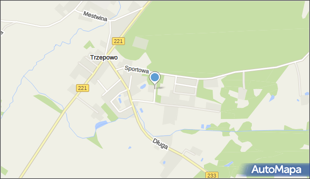 Borowina gmina Przywidz, Łąkowa, mapa Borowina gmina Przywidz