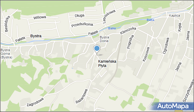 Bystra gmina Wilkowice, Ława, mapa Bystra gmina Wilkowice