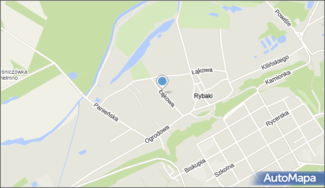Chełmno, Łąkowa, mapa Chełmno