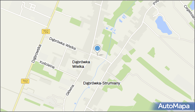 Dąbrówka Wielka gmina Zgierz, Łąkowa, mapa Dąbrówka Wielka gmina Zgierz