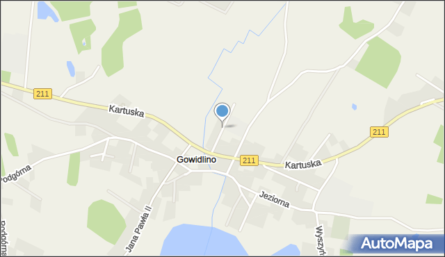 Gowidlino, Łąkowa, mapa Gowidlino