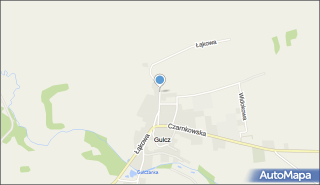 Gulcz, Łąkowa, mapa Gulcz