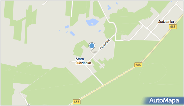 Hajnówka, Lawendowa, mapa Hajnówka