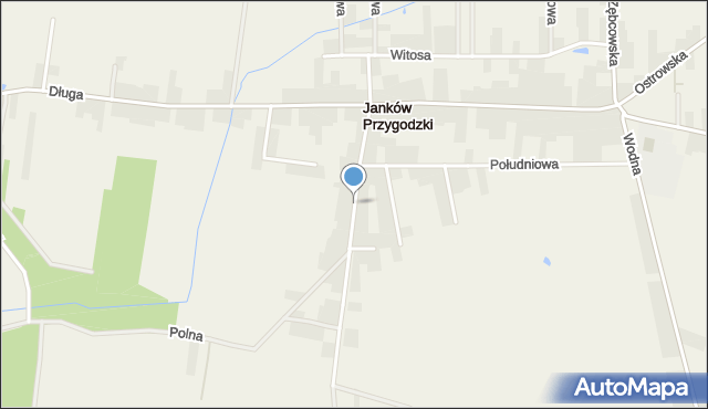 Janków Przygodzki, Łąkowa, mapa Janków Przygodzki