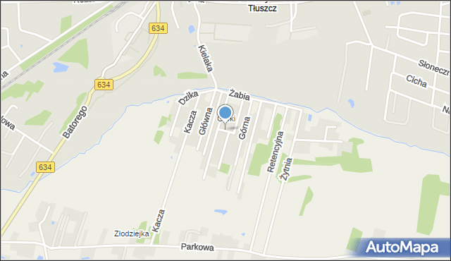 Jasienica gmina Tłuszcz, Łączna, mapa Jasienica gmina Tłuszcz