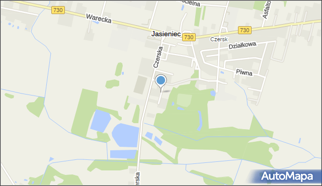 Jasieniec powiat grójecki, Łabędzia, mapa Jasieniec powiat grójecki