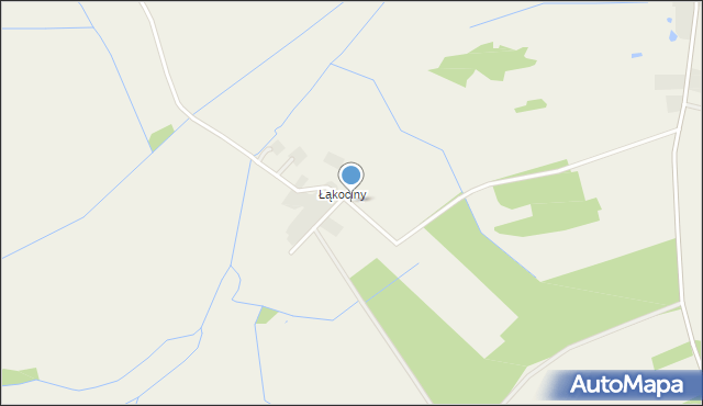 Jędrzychówek, Łąkociny, mapa Jędrzychówek