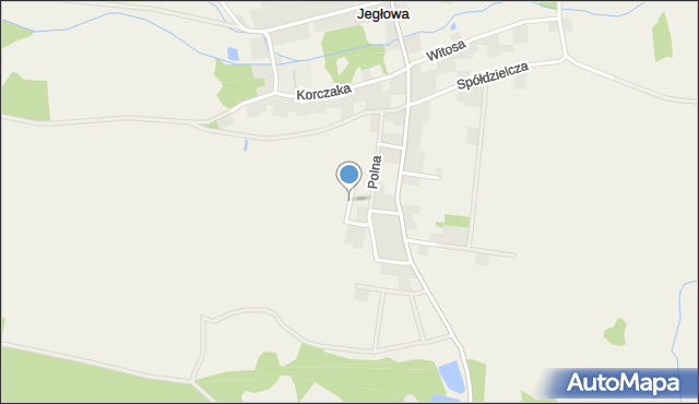 Jegłowa, Lawendowa, mapa Jegłowa