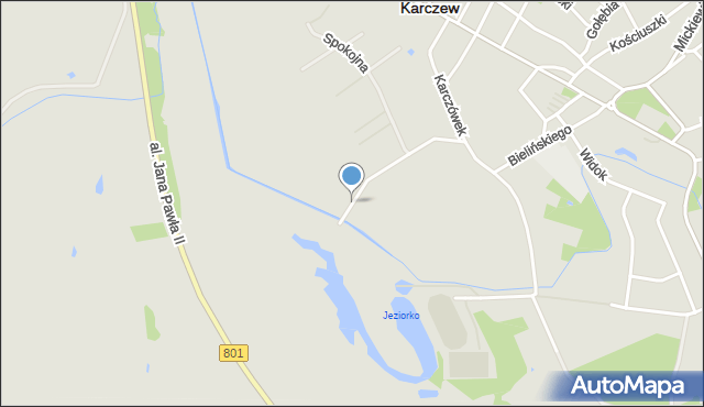 Karczew powiat otwocki, Łąkowa, mapa Karczew powiat otwocki