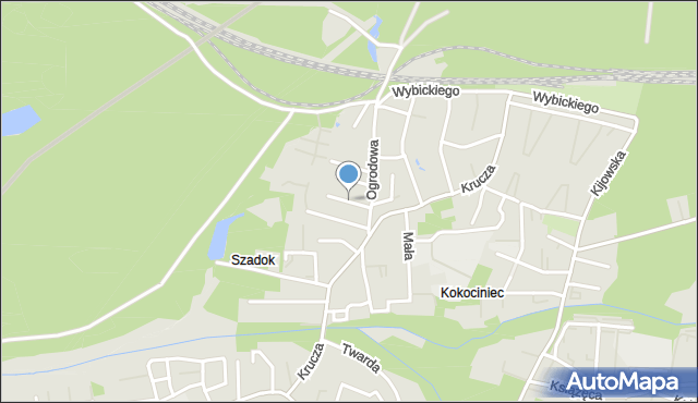 Katowice, Łanowa, mapa Katowic