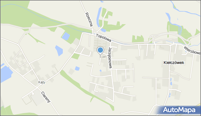 Kiełczówek, Lawendowa, mapa Kiełczówek