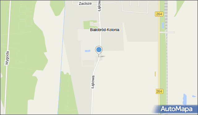 Kleczew, Łąkowa, mapa Kleczew