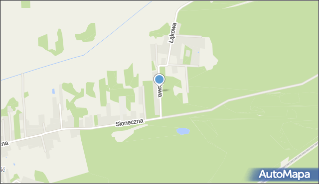 Klembów, Łąkowa, mapa Klembów