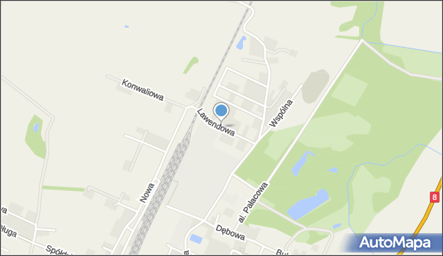 Kobierzyce, Lawendowa, mapa Kobierzyce