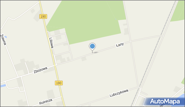 Kobylec gmina Wągrowiec, Łany, mapa Kobylec gmina Wągrowiec