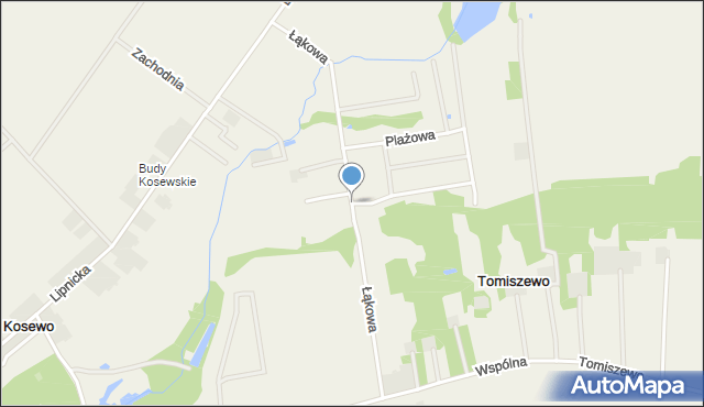 Kosewo gmina Ostrowite, Łąkowa, mapa Kosewo gmina Ostrowite