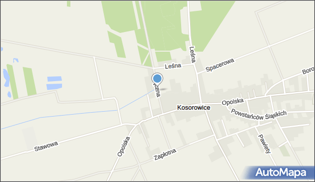 Kosorowice, Łączna, mapa Kosorowice