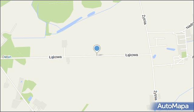 Kosów gmina Lesznowola, Łąkowa, mapa Kosów gmina Lesznowola