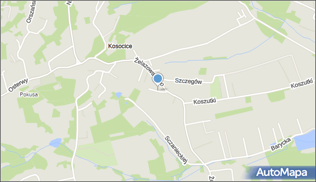 Kraków, Lande Jerzego, mapa Krakowa