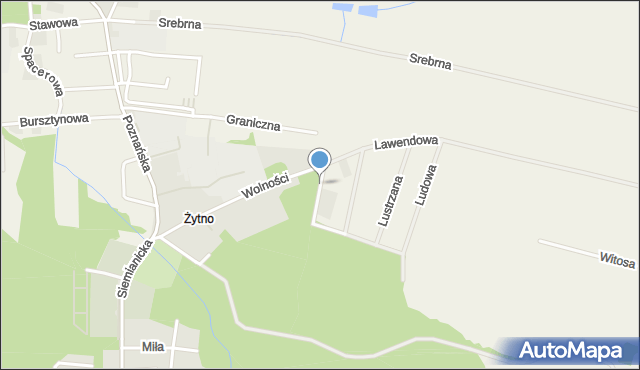 Kuraszków gmina Oborniki Śląskie, Lazurowa, mapa Kuraszków gmina Oborniki Śląskie