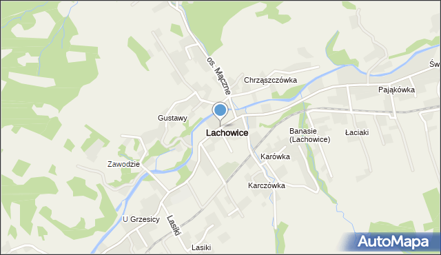 Lachowice, Lachowice, mapa Lachowice