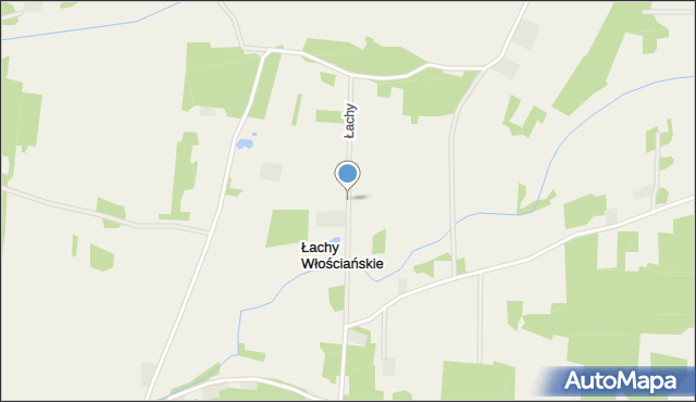 Łachy Włościańskie, Łachy Włościańskie, mapa Łachy Włościańskie