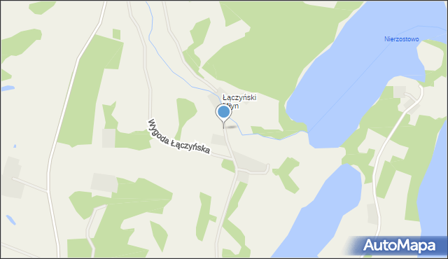 Łączyno, Łączyński Młyn, mapa Łączyno