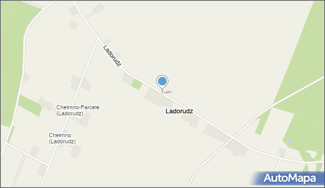 Ladorudz gmina Dąbie, Ladorudz, mapa Ladorudz gmina Dąbie