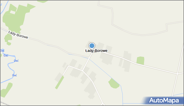 Łady-Borowe, Łady-Borowe, mapa Łady-Borowe