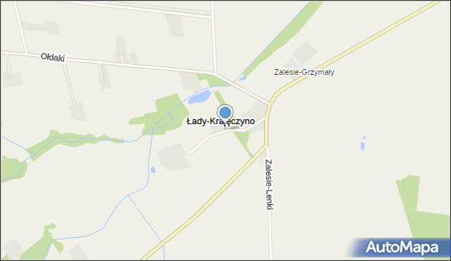 Łady-Krajęczyno, Łady-Krajęczyno, mapa Łady-Krajęczyno