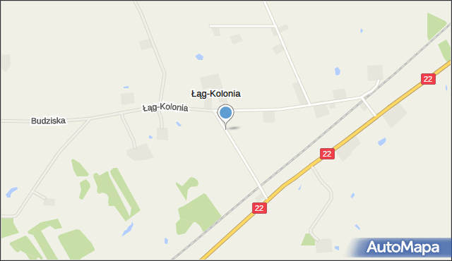 Łąg-Kolonia, Łąg-Kolonia, mapa Łąg-Kolonia