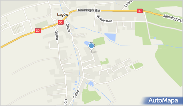 Łagów gmina Zgorzelec, Lawendowa, mapa Łagów gmina Zgorzelec